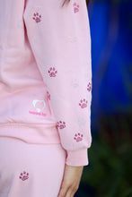 Load image into Gallery viewer, Vanderpump Dog Paws Crystal Hoodie (PINK)