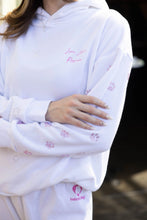 Load image into Gallery viewer, Vanderpump Dog Paws Crystal Hoodie (WHITE)