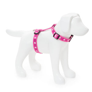 Paw Print Clasp Harness (PINK)