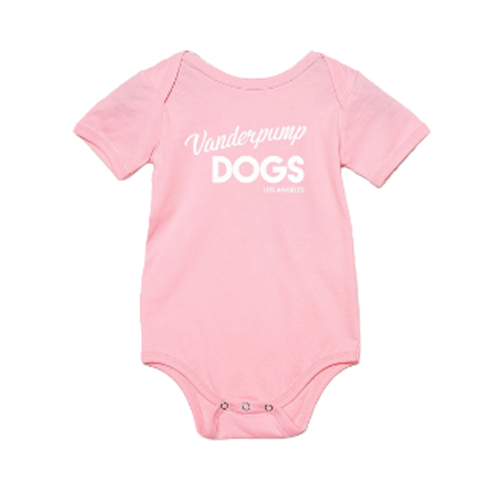 Vanderpump Dogs Baby Onesie Pink