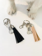 Load image into Gallery viewer, Tassel Keychain - Pink or Black
